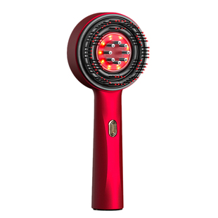 电动按摩梳家用头皮导液梳上药器红光护发养发梳抓柔多功能上药梳