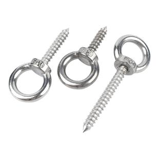 304不锈钢吊环自攻螺丝圆环自攻钉挂钩自钻羊眼圈木螺丝钉creaby