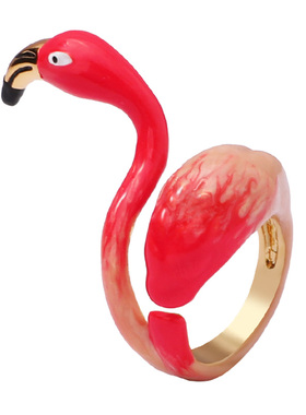 网红戒指女JuicyGrape食指火烈鸟