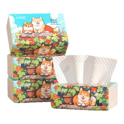 小蛮熊漫花抽纸加大加厚家用