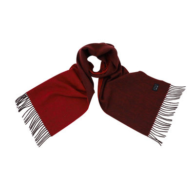 elle新款素色双面羊毛围巾