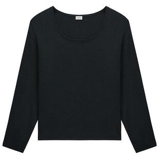 OCHIRLY欧时力 澳大利亚羊毛U领毛衣针织上衣软糯春夏新