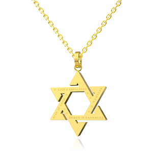 RAWNESS 大卫之星项链男生健身胸链 防水毛衣链 送男友