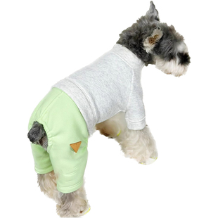 大子原创宠物狗冬季加绒加厚保暖打底连体衣四脚衣服雪纳瑞泰迪