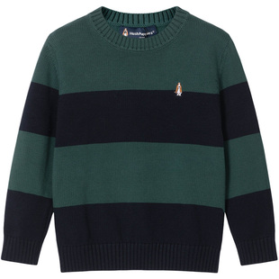 暇步士童装男童线衣秋冬装新款大童宝宝舒适内搭儿童休闲套头毛衣