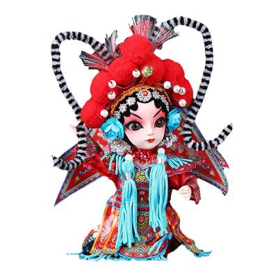 中国风特色绢人人偶摆件