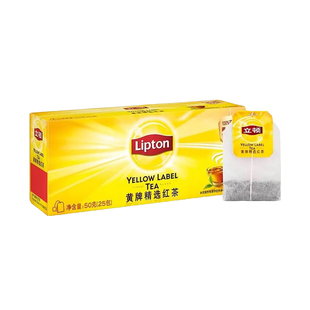 新茶 立顿茶包50g*3红茶绿茶茉莉花袋泡装茶包奶茶专用组合装包邮