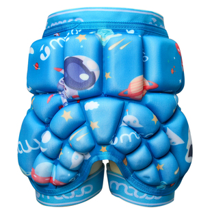 米高儿童轮滑护臀垫加厚滑雪溜冰滑冰滑板护屁股垫女防摔裤男护具