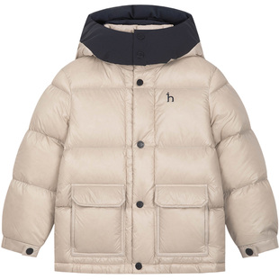 hazzys哈吉斯童装男童羽绒服冬新高充绒抑菌保暖加厚上衣外套