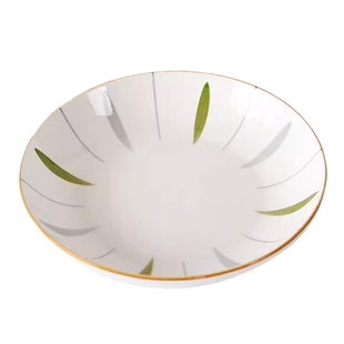 菜盘子家用陶瓷新款7/8英寸圆深盘子高颜值炒菜凉菜碟子釉下彩盘