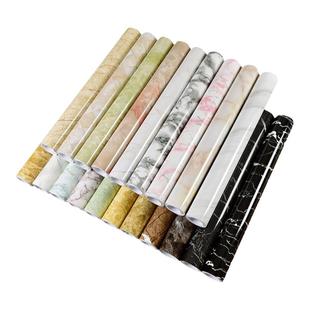 10米加厚厨房防油防水瓷砖大理石贴纸橱柜桌面台面耐高温自粘墙贴