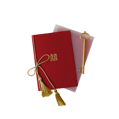 婚礼中式誓言卡新郎新娘父母