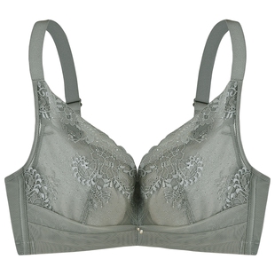 商场同款MYBODY内衣大胸显小显瘦舒适薄款性感法式刺绣蕾丝文胸女