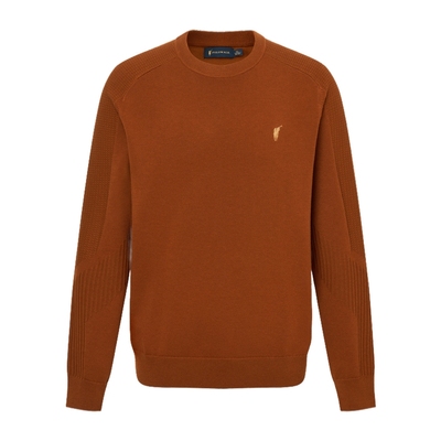 POLOWALK男装针织衫2025秋季新品长袖圆领套头上衣休闲外套