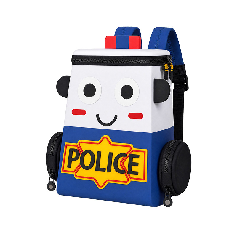 wheelybaby幼儿园书包儿童背包男孩男童小宝宝警车开学季生日礼物