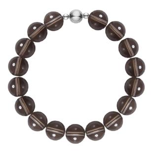 无用之用「悠然意趣」天然茶晶圆珠手链水晶手链手串礼物