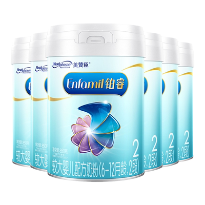 美赞臣铂睿2段婴幼儿奶粉909g*6