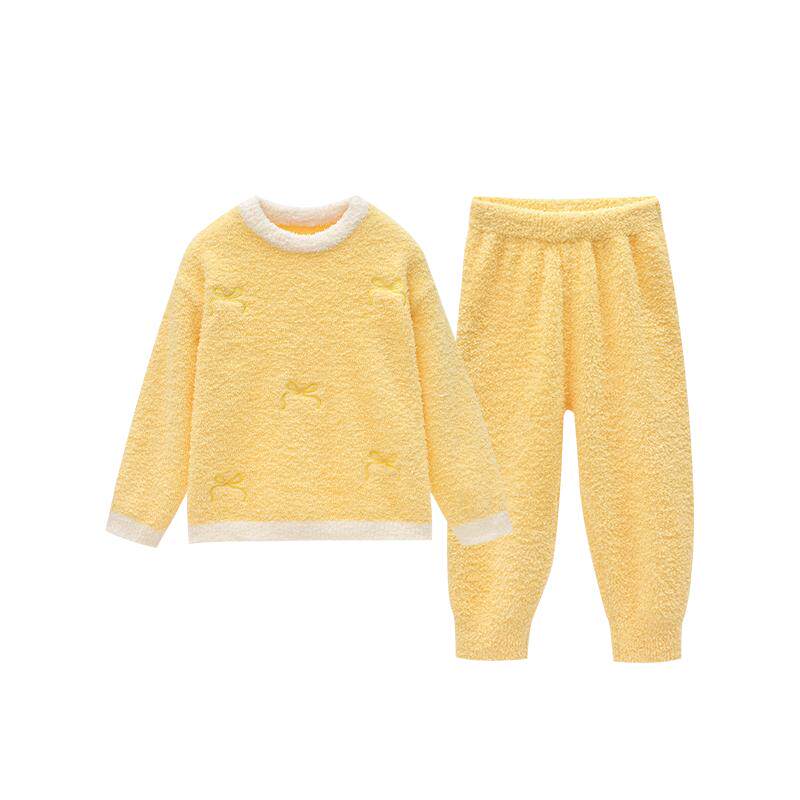 Q21厚款刺绣半边绒秋冬家居服