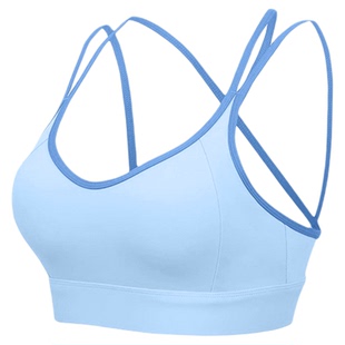 大码运动内衣女吊带美背瑜伽背心胖mm跑步速干普拉提训练健身文胸