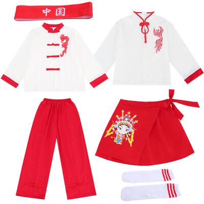 六一儿童演出服中国风