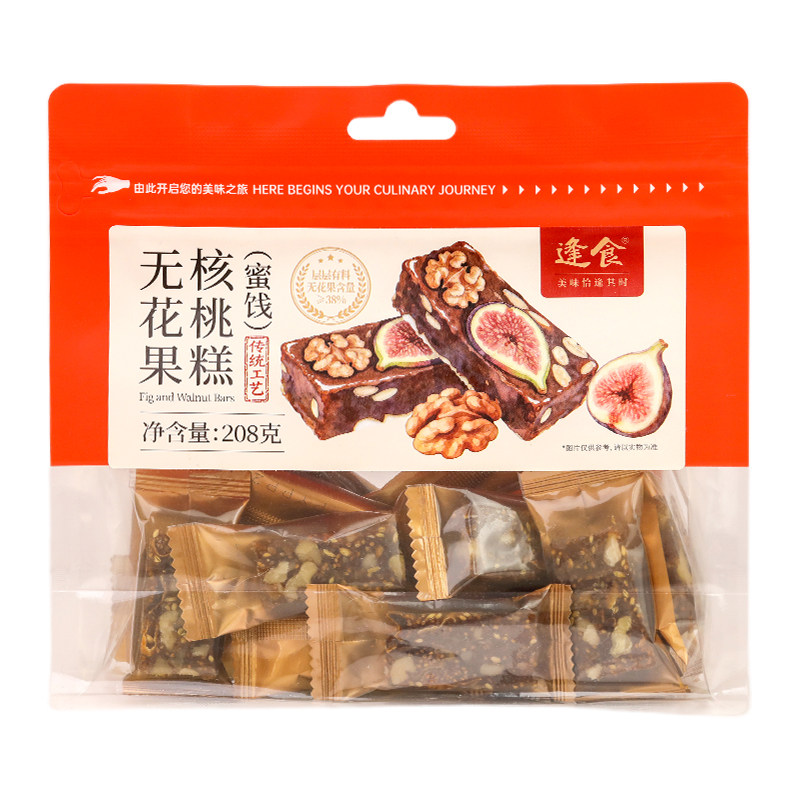 逢食无花果核桃糕传统工艺中式糕点营养健康零食