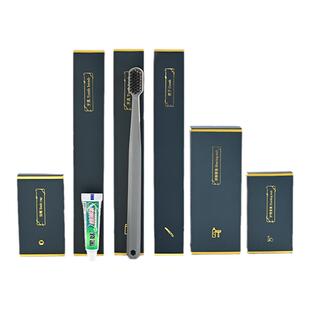 酒店一次性洗漱用品套装宾馆民宿客栈专用软毛牙刷带黑妹牙膏定制