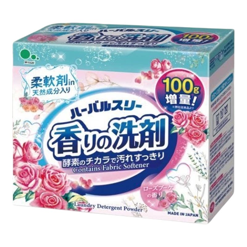 Mitsuei 进口日本酵素洗衣粉玫瑰花味900g清新花香香氛含柔顺成分
