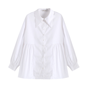 大码孕妇职业装面试春装衬衫上班族通勤孕妇春款上衣纯棉内搭衬衣