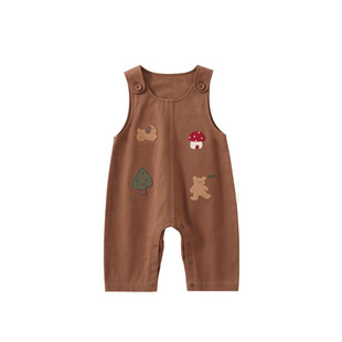 溯格春季男宝宝背带裤2026新款儿童爬爬服a类婴儿连体衣73-100码