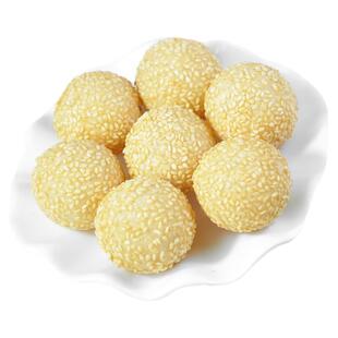 千味央厨小芝麻球豆沙馅油炸食品速冻麻圆半成品糯米麻球传统点心