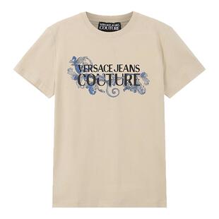 VJC范思哲 新品 男士棉质修身版圆领短袖T恤 78GAHC05 CJ01C