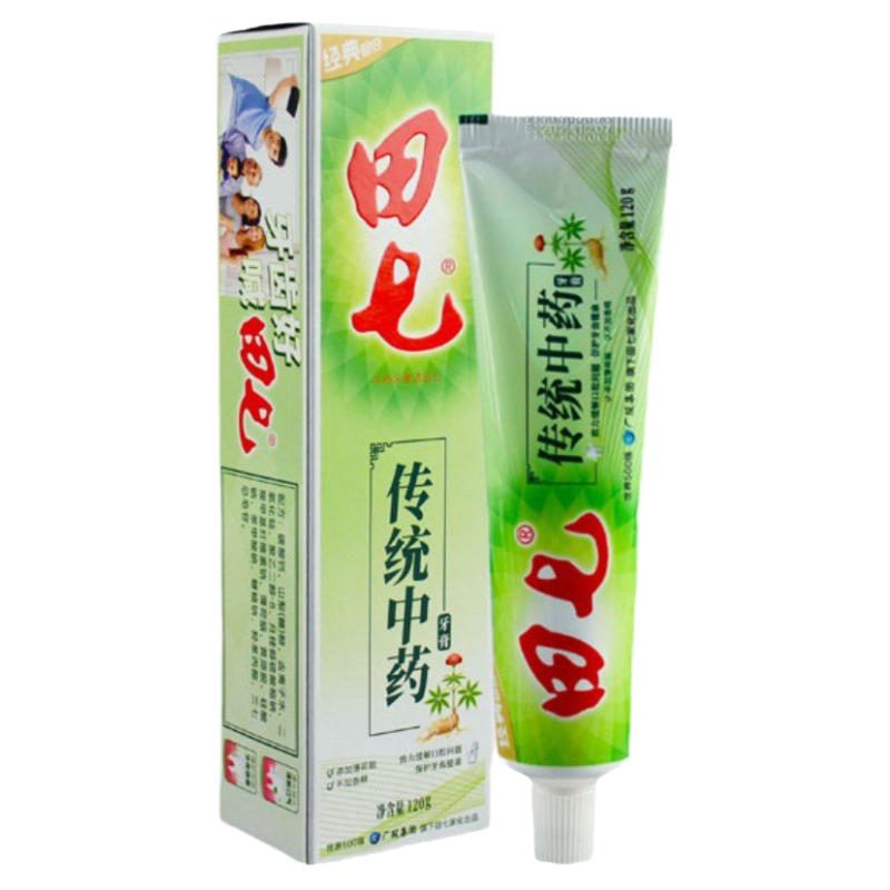 田七经典中药牙膏去黄去口臭正品官方旗舰店怕冷热酸疼上火抗敏感