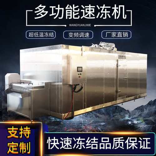 海参速冻机 连续式速冻设备 超低温保鲜单冻机 小龙虾隧道速冻机