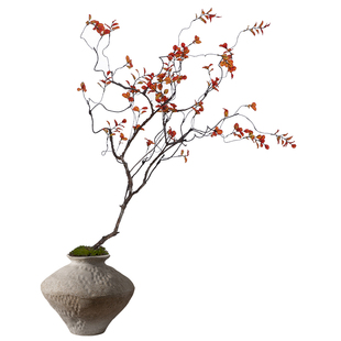 海虹雅林中古假花仿真花艺宋代美学餐桌客厅高档装饰永生轻奢摆设