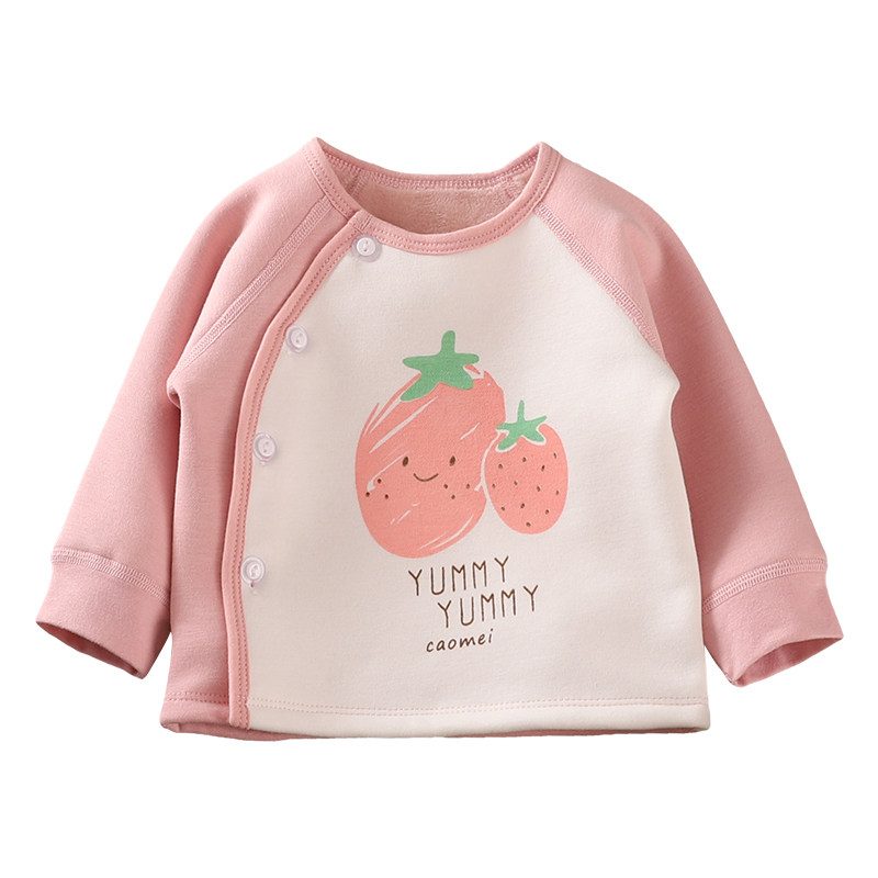 新生婴幼儿加绒上衣承承鹿保暖