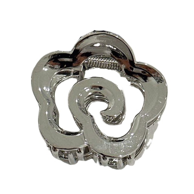 5.17韩国nyunyu发饰玫瑰花朵镂空金属抓夹