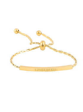 简约个性百搭ins时尚手环小众高级感可调节钛钢抽拉手链不退色