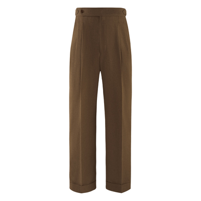 CULTUM【盔甲系列】强捻亚麻混纺西裤男休闲老钱垂感透气