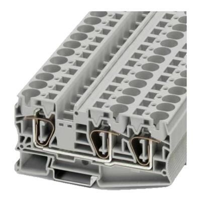 菲尼克斯弹簧式一进两出接线端子