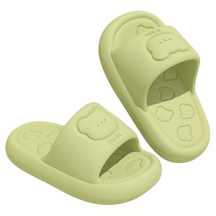 可爱小熊拖鞋女款夏季2026新款居家室内厚底防滑不臭脚情侣凉拖男