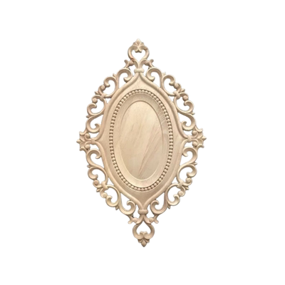 实木欧式装饰贴花门花镜花木雕