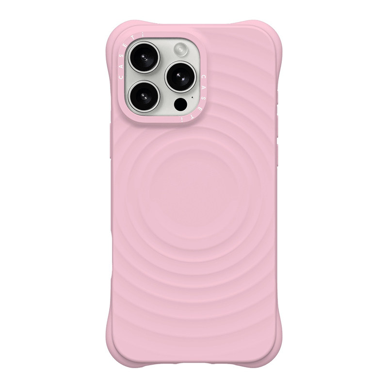 CASE联名纯黑白纯色波漾适用iPhone17promax水波纹15plus苹果16pro手机壳14四角防摔液态硅胶磁吸