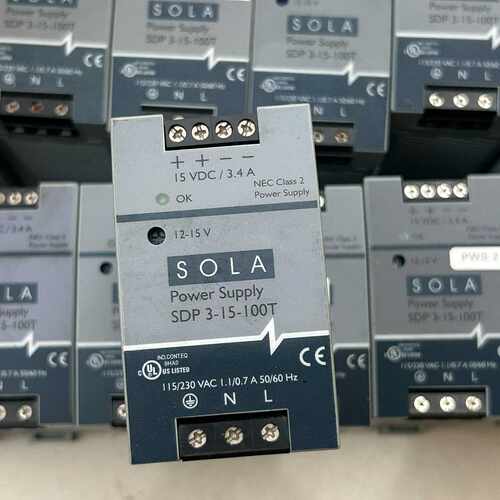 溢价-SOLA SDP 3-15-100T 开关电源 15VDC