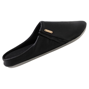 爱鹿特棉拖鞋男士磨绒皮质家居包头防滑2025新款静音室内居家保暖