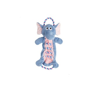 FOFOS狗玩偶毛绒发声绳结拔河玩具中大型犬互动金毛边牧磨牙解闷