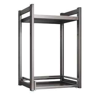 厨房电饭煲置物架台面抽拉式分层架桌面空气炸锅具微波炉收纳架子