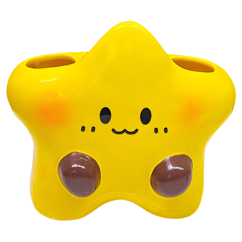 可爱星星电动牙刷架家用洗漱台牙膏牙刷置物架情侣款创意牙具底座