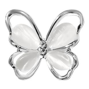 2025网红爆款轻奢超闪猫眼蝴蝶合金锆石美甲钻饰指甲小配件装饰品