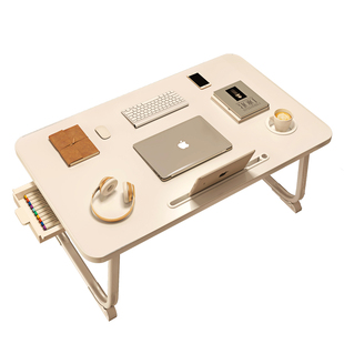 2025新款床上小桌子书桌可折叠懒人卧室坐地大学生宿舍神器学习简约电脑桌免安装客厅阳台榻榻米茶几看书课桌