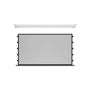 2025年新款小白盒光子拉线电动幕家用高清智能升降纳米4k抗光悬浮隐藏嵌入式投影幕100寸120寸投影仪天花幕布